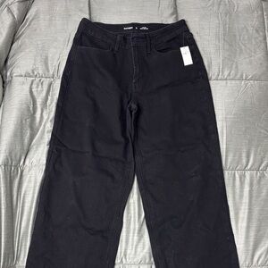 Old Navy Charcoal Wide-Leg Jeans